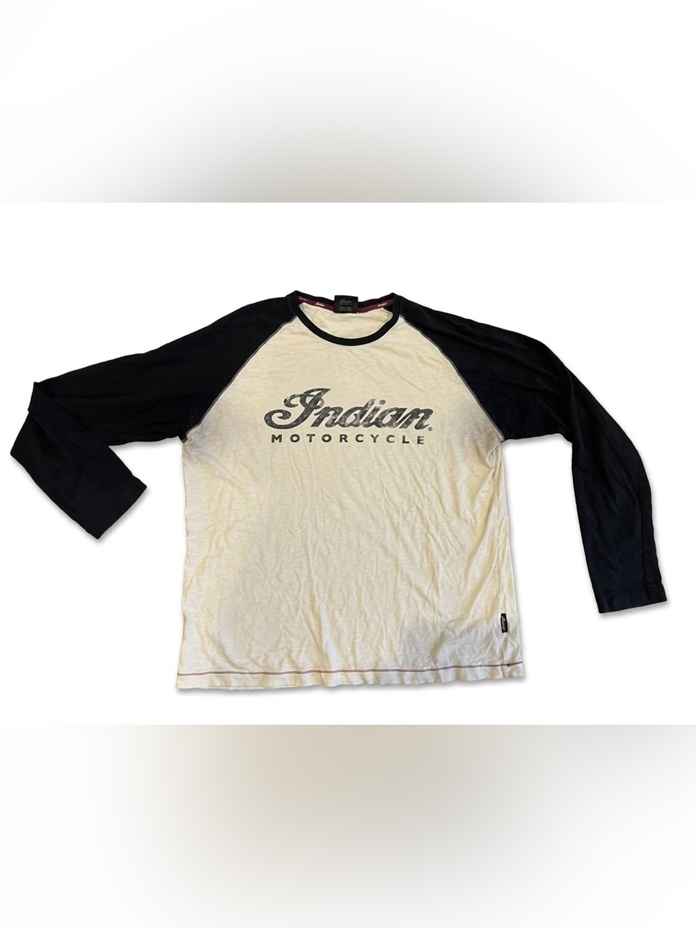 Indian Motorcycle Shirt XL Mens Raglan Long Sleeve Pride of the American Road